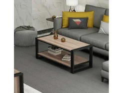 EPIKASA Salontafel-Salontafel Carmela, Walnoten, 102X45X40 Cm,