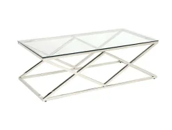 PASCAL MORABITO Salontafel-Salontafel Charlotte - Gehard Glas En Staal - Goudkleurig - Van
