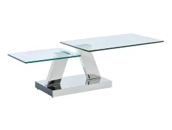 Maison Céphy Salontafel-Salontafel Met Draaiblad Oyrus - Gehard Glas & Metaal