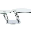 Maison Céphy Salontafel-Salontafel Met Draaiblad Joline - Gehard Glas En Metaal
