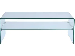 Vente-unique Salontafel-Salontafel Trenia - Dubbele Plaat - Gehard Glas