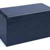 Vente-unique Opbergaccessoire-Sanne Opbergdozen Voetenbank Met Deksel, Zwart.
