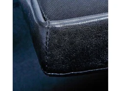 Vente-unique Opbergaccessoire-Sanne Opbergdozen Voetenbank Met Deksel, Zwart.