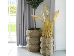 House Nordic Opbergaccessoire-Sarbas Mand O25/35Cm Set Van 2 Naturel.