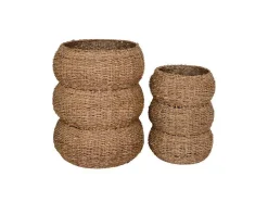 House Nordic Opbergaccessoire-Sarbas Mand O25/35Cm Set Van 2 Naturel.