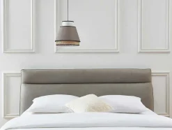 OZAIA Hanglamp-Scandinavische Rieten Hanglamp - Naturel En Warmgrijs - D35 X H120 Cm - Klaus