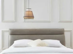 OZAIA Hanglamp-Scandinavische Rieten Hanglamp - Naturel En Warmgrijs - D35 X H120 Cm - Klaus
