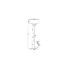 OZAIA Staande Lamp-Scandinavische Staande Lamp Van Metaal, Linnen En Hevea - D44 X H164 Cm - Naturel En Wit - Addis