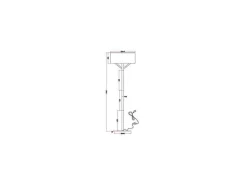OZAIA Staande Lamp-Scandinavische Staande Lamp Van Metaal, Linnen En Hevea - D44 X H164 Cm - Naturel En Wit - Addis