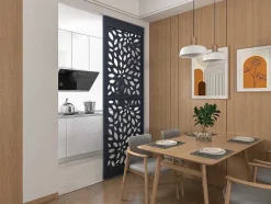 Vente-unique Scheidingswand-Scheidingswand Gegalvaniseerd Staal L88 X H245 Cm Antraciet - Verstelbare Hoogte - Jaora
