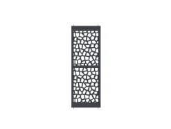 Vente-unique Scheidingswand-Scheidingswand Verzinkt Staal L88 X H245 Cm Antraciet - Verstelbare Hoogte - Laduna