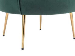 PASCAL MORABITO Fauteuil Stof Fluweel / Suedine-Schelpvormige Fauteuil Van Spargroen Velours Dandelion - Van
