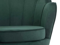 PASCAL MORABITO Fauteuil Stof Fluweel / Suedine-Schelpvormige Fauteuil Van Spargroen Velours Dandelion - Van