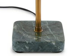 OZAIA Lamp-Schemerlamp Champignon Met Art-Decostijl Amanite - Marmer En Ijzer - 24,5 X 24,5 X 52 Cm - Goudkleurig