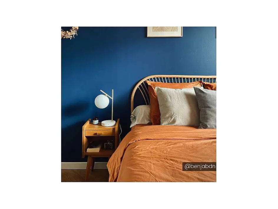 OZAIA Lamp-Schemerlamp Met Vintage-Stijl Lullaby - Sokkel Van Terrazzo - 23 X 15 X 38 Cm - Goudkleurig