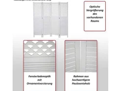 Vente-unique Kamerscherm-Scherm Mcw-A84, Wit