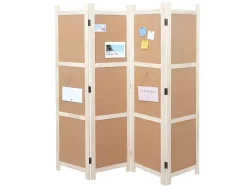 Vente-unique Kamerscherm-Scherm Mcw-G52, Bruin, 4 Panelen 166X160Cm