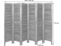Vente-unique Kamerscherm-Scherm Mcw-G30, Grijsbruin