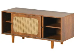ModernLuxe Schoenenkast-Schoenenkast - Met 2 Deuren En Verstelbare Planken - Bruin