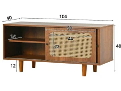 ModernLuxe Schoenenkast-Schoenenkast - Met 2 Deuren En Verstelbare Planken - Bruin