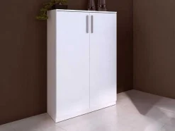 Vente-unique Schoenenkast-Schoenenkast Mathias - 2 Deuren - Wit