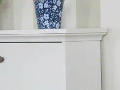 Vente-unique Schoenenkast-Schoenenkast Wit Venetie Met 3 Kleppen.