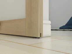 Vente-unique Schuifdeur-Schuifdeur Acosta Met 3 Ramen - H205Xb93 Cm - Mdf