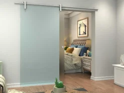Vente-unique Schuifdeur-Schuifdeur Cleaver - H205 X L93 Cm - Gehard Glas