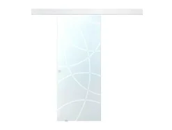 Vente-unique Schuifdeur-Schuifdeur In Opbouw - H205 X L73 Cm - Gehard Glas