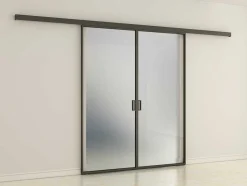 Vente-unique Schuifdeur-Schuifdeur Linci - H205Cm X L83Cm - Gehard Glas