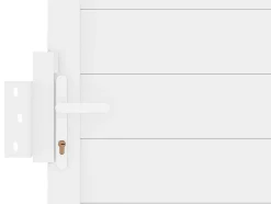 EXPERTLAND Hekjes & Poorten-Schuifpoort Aluminium L374 X H180 Cm Wit - Nazario