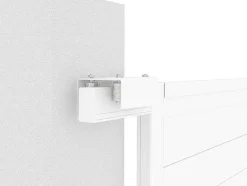 EXPERTLAND Hekjes & Poorten-Schuifpoort Aluminium L374 X H180 Cm Wit - Nazario