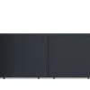 EXPERTLAND Hekjes & Poorten-Schuifpoort Van Antraciet Opengewerkt Aluminium - L416 X 180 Cm - Nazario
