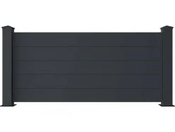 EXPERTLAND Afscherming En Omheining-Schutting L189 X H78 Cm In Antraciet Aluminium - Otavio