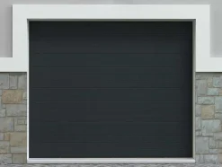Somfy Garagedeur-Sectionale Garagedeur Antraciet Met Groefeffect En Motor - Noria