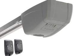 Somfy Garagedeur-Sectionale Garagedeur Grijs Gegroefd Effect Met Motor - Noria