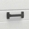 Vente-unique Garagedeur-Sectionale Garagedeur Met Gegroefd Effect En Centrale Grijze Loopdeur Met Motor - Noria