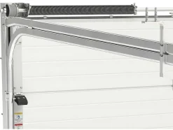 Somfy Garagedeur-Sectionale Garagedeur Met Glad Effect En Centrale Loopdeur In Antraciet Met Motor - Lavega