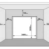 Somfy Garagedeur-Sectionale Garagedeur Met Glad Effect Met Centrale Witte Loopdeur En Motor - Lavega