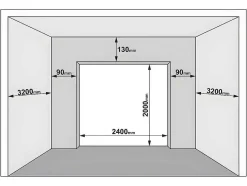 Somfy Garagedeur-Sectionale Garagedeur Met Glad Effect Met Centrale Witte Loopdeur En Motor - Lavega