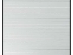 Somfy Garagedeur-Sectionale Garagedeur Met Wit Groefeffect En Motor - Noria