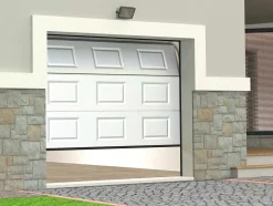 Somfy Garagedeur-Sectionale Garagedeur Met Witte Cassette En Motor - Caopas