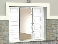 Somfy Garagedeur-Sectionale Garagedeur Met Motor Cassette Centrale Deur Wit - Caopas