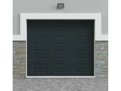 Somfy Garagedeur-Sectionale Garagedeur Met Antraciet Cassette En Motor - Caopas
