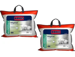 DODO Hoofdkussen-Set 2 Ergonomische Hoofdkussens Met Vormgeheugen Vegetal - 45X70 Cm