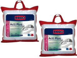 DODO Hoofdkussen-Set 2 Hoofdkussens Acti Plus Ii Tegen Allergieen - 65X65 Cm