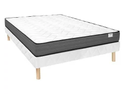 Ysmée Set Matras En Lattenbodem-Set 160 X 200 Cm Bedbodem + Matras Met Pocketveren - Ambracie Van Ysmee
