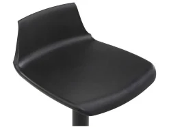 Vente-unique Barmeubel-Set "Bar": Barmeubel Morena + 2 Barkrukken Calas - Zwart En Notenhout-Effect