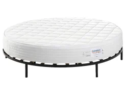 DREAMEA PLAY Set Matras En Lattenbodem-Set Bedbodem + Rondmatras Roma Van - 220 X 220 Cm