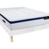 Palacio Set Matras En Lattenbodem-Set Bedbodem En Matras Pocketveren En Vormgeheugen Met Textuur Marquis Van Dreamea - Dikte 30 Cm - 140 X 190 Cm - Blauw